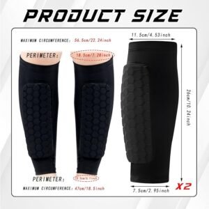 Protectores de Espinilla con Manga de Compresión Antideslizante - Image 2